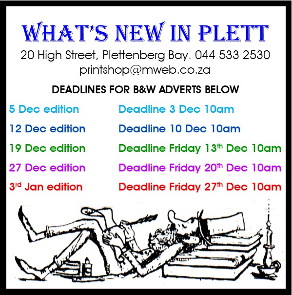 What's New in Plett 5 December 2019